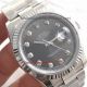 Copy Rolex Day-Date II 41mm SS Black Diamond Dial Fluted Bezel Watch (5)_th.jpg